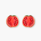 Boucles d'oreilles puces -  Maxi tomate