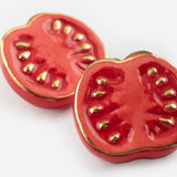 Boucles d'oreilles puces -  Maxi tomate