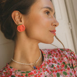 Stud earrings - Maxi tomato
