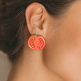 Stud earrings - Maxi tomato