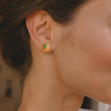 Stud earrings - orange