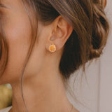 Stud earrings - orange