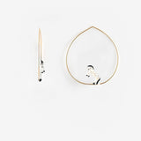 Grandes créoles cheval blanc