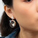 Pendientes torbellino jazmín y colibrí