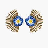 Aretes rosa celeste azul