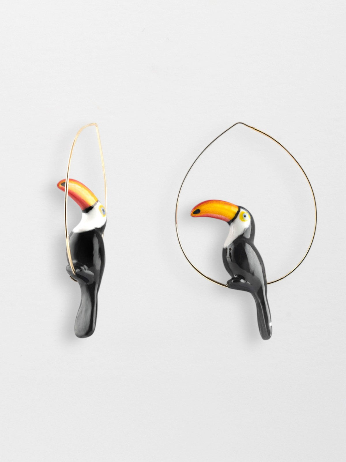 Créoles Toucan - Porcelaine