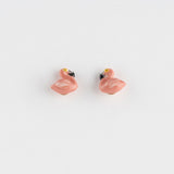 Puces d'oreilles flamant rose
