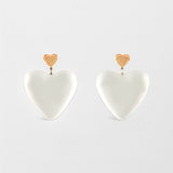 Boucles d'oreilles coeur - Des mots d'amour