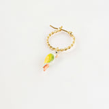 Mini white &amp; green parrot creole - Sold individually