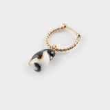 Mini penguin hoop earring - Sold individually - Arctic