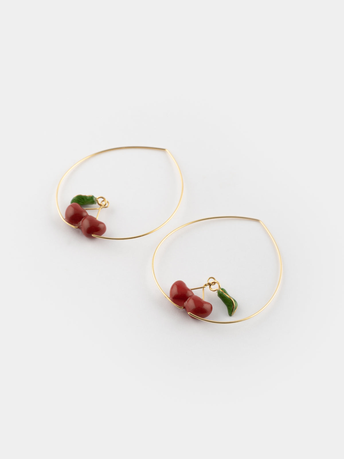 Nach(ナッシュ) Creoles cerises - Cherie Cherry ピアス Cherry dangle earrings - Chérie Cherry – NACH BIJOUX