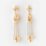 Popcorn dangle earrings