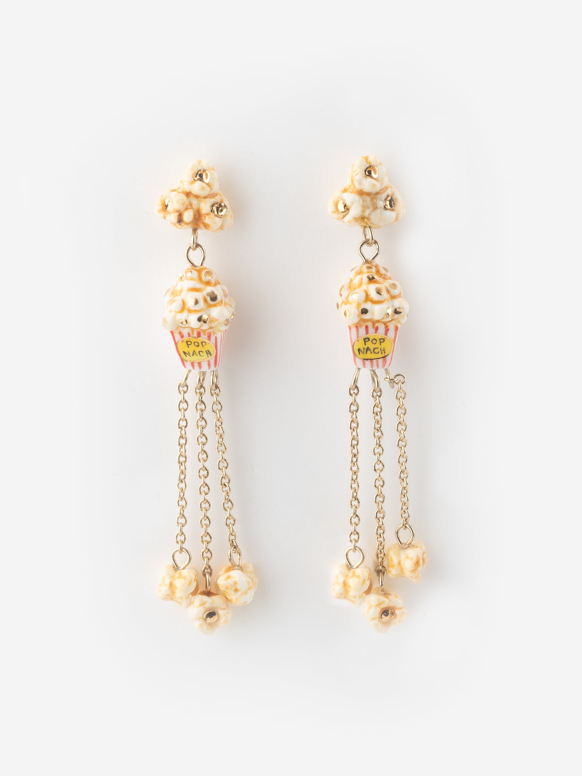 Popcorn dangle earrings