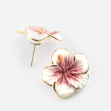 Hibiscus earrings
