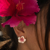 Hibiscus earrings