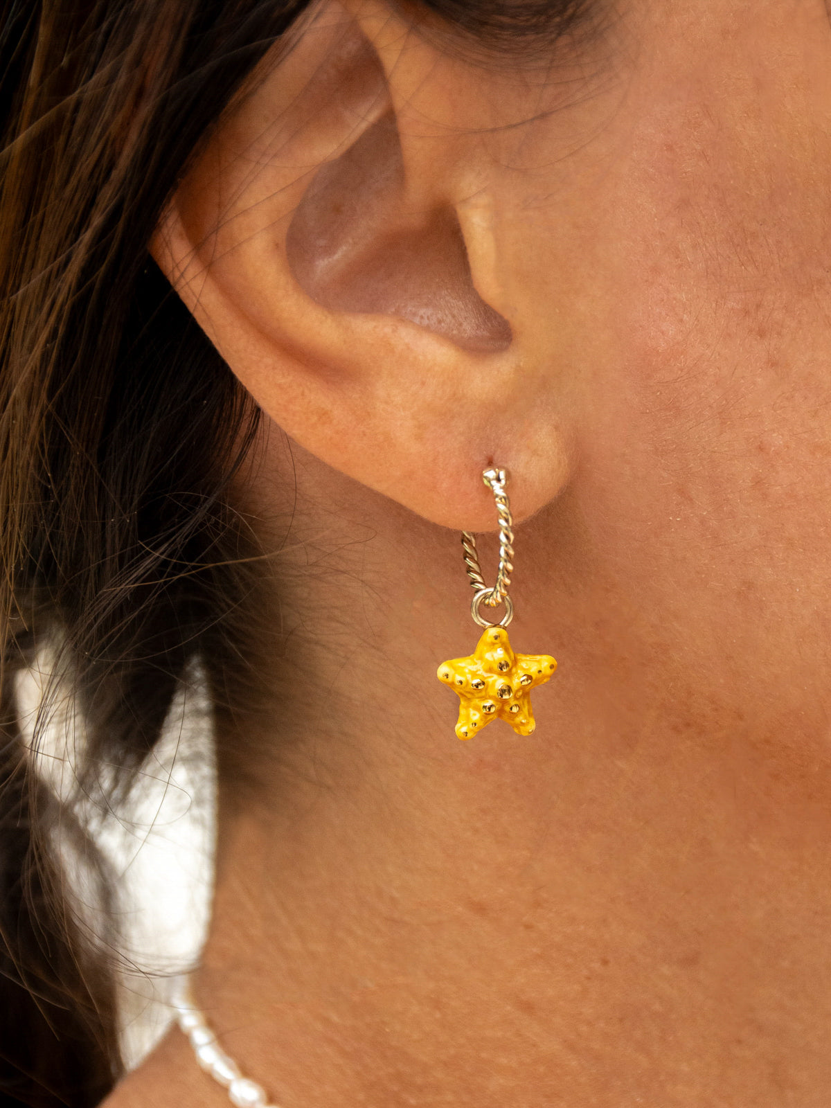 Mini créole étoile de mer jaune - Vendue à l'unité