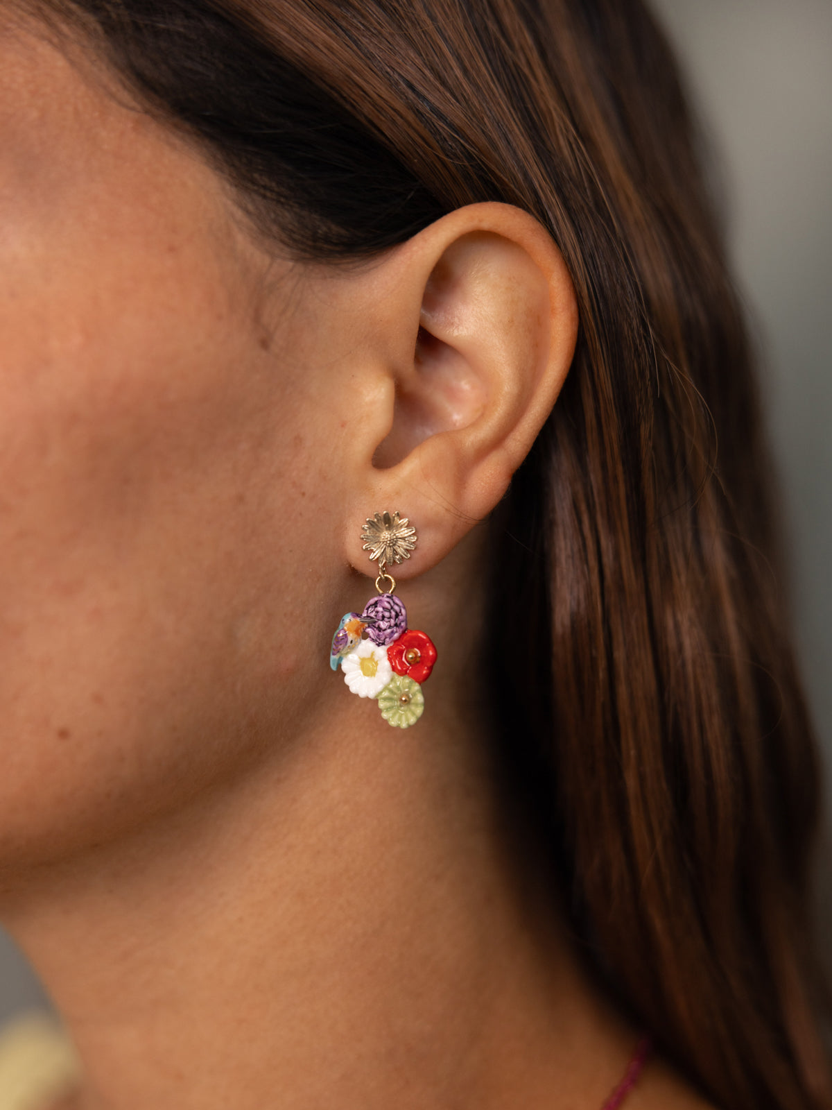 Multi-flower earrings