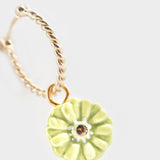 Mini green flower creole