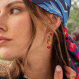 Bunny and Berry Drop Earrings