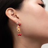 Bunny and Berry Drop Earrings