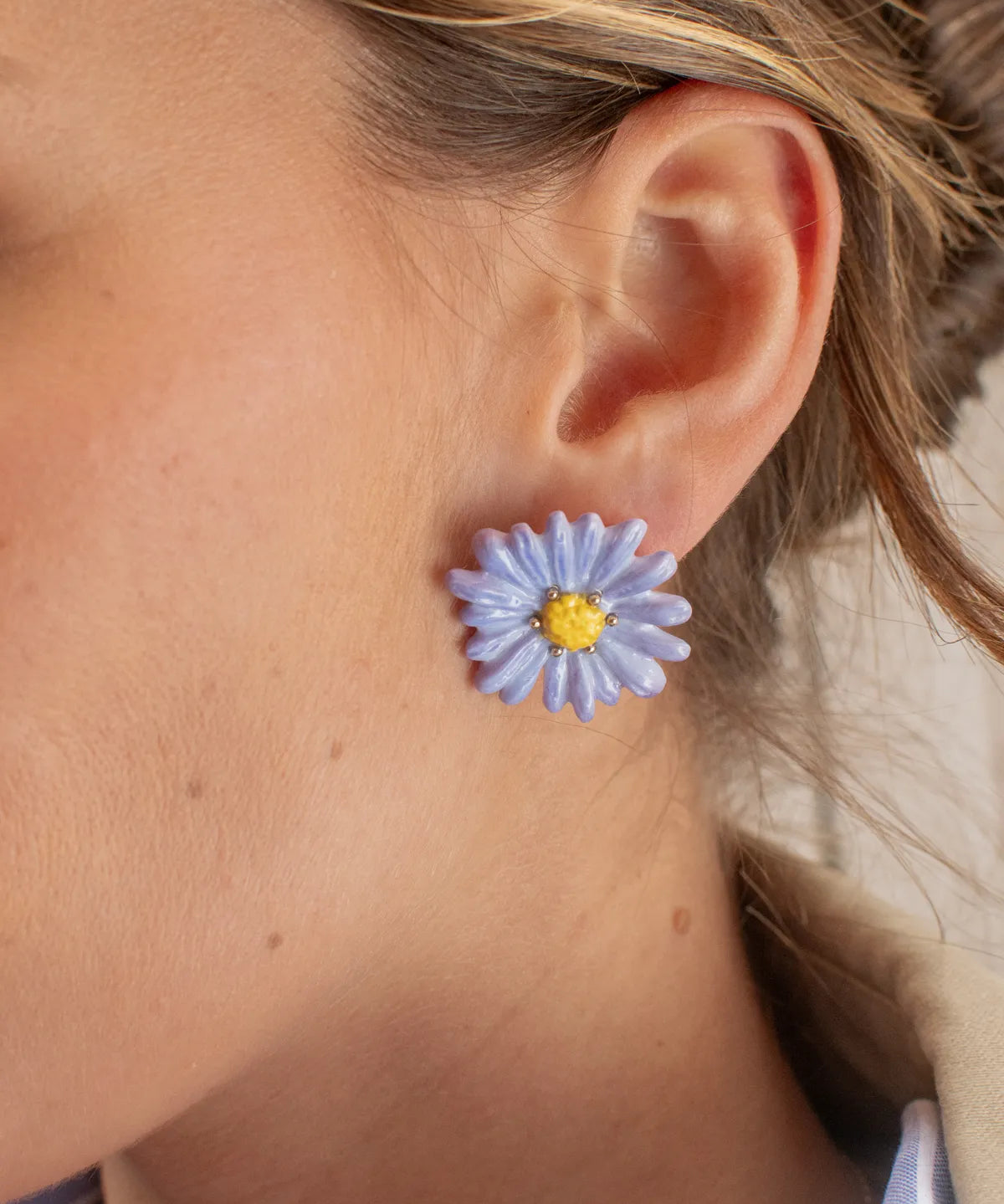 Puces d'oreilles fleur anémone