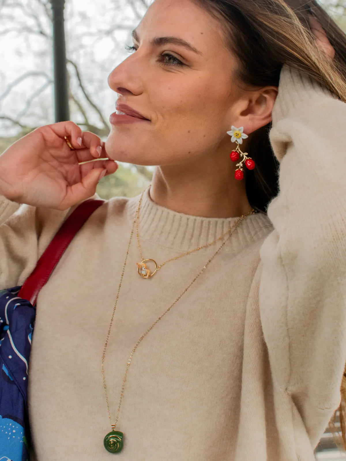 Collier chouette en vol