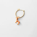 Mini doe hoop earrings - Sold individually
