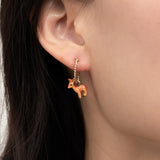 Mini doe hoop earrings - Sold individually