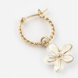 Mini créoles fleur d'Erine - vendue à l'unité