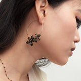 Grandes créoles fleurs d'Erine