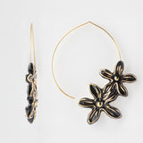 Grandes créoles fleurs d'Erine