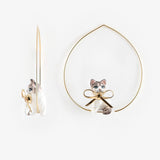 Grandes créoles chat Ragdoll avec nœud