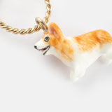Mini Corgi dog hoop earring - Sold individually