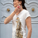 T-shirt Victor - guépard assis