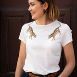 T-shirt Olga - léopard face à face