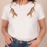 T-shirt Olga - léopard face à face