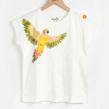 Tomy T-shirt - yellow parakeet