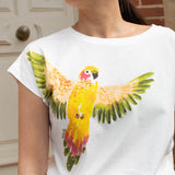 T-shirt Tomy - perruche jaune