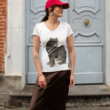 T-shirt Victor - Panthère noire assise