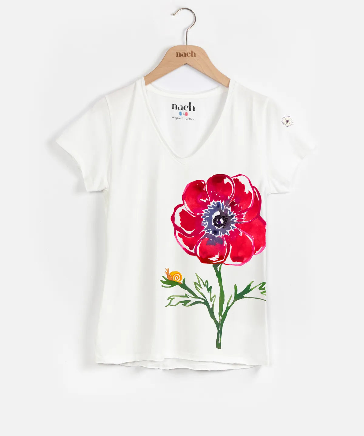 Victor T-shirt - Red Anemone