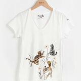 Camiseta Victor - Gatos en la hierba