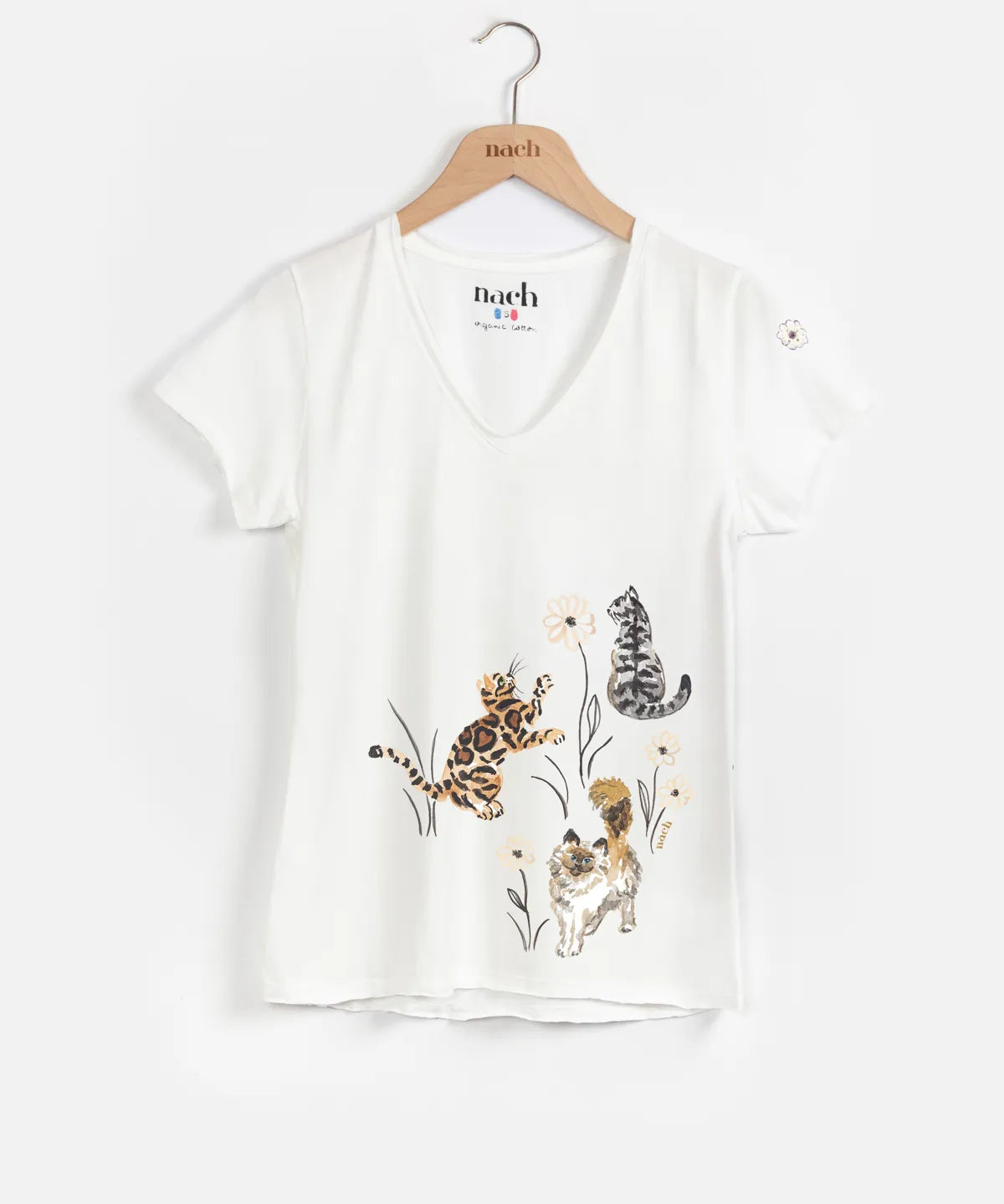 Victor T-shirt - Cats in the grass - Like Cat and Dog