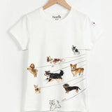 Olga T-shirt - Dog walking