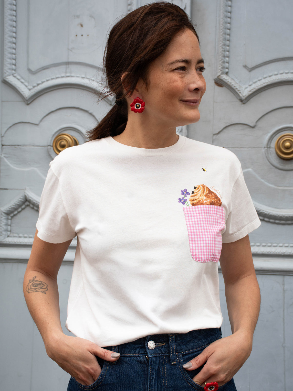 Olga T-shirt - chocolatine – NACH BIJOUX