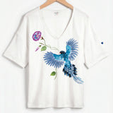 Camiseta Valentín - Urraca azul de Taiwán