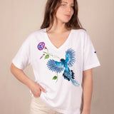 Camiseta Valentín - Urraca azul de Taiwán