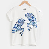 T-shirt Olga - Zèbres bleus
