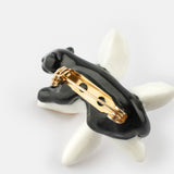 Broche fleur d'Erine et panthère