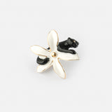 Broche fleur d'Erine et panthère