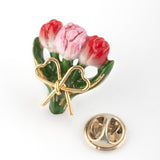 Tulip bouquet pin